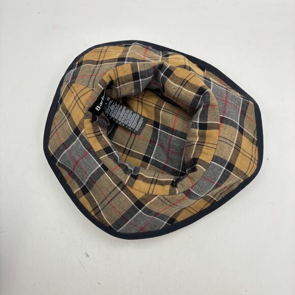 Barbour Wax Sports Bucket Hat Women\'s Large Tartan Lined Preppy main image 6